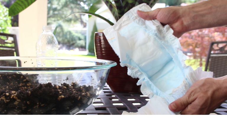 How to use a baby diapers – for your flowers