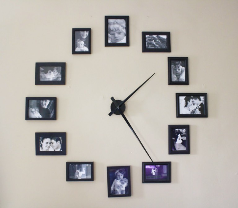 DIY photo frame clock